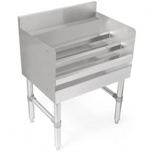 John Boos UBLD-1812 12 Inch Width (3) Tier Freestanding Underbar Bottle Display Stainless Steel