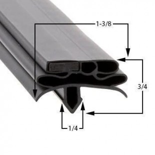 TRUE 959287 Gasket Door 5 Inch Rubber Tbb to Tdd for Refrigeration Aftermarket Replacement