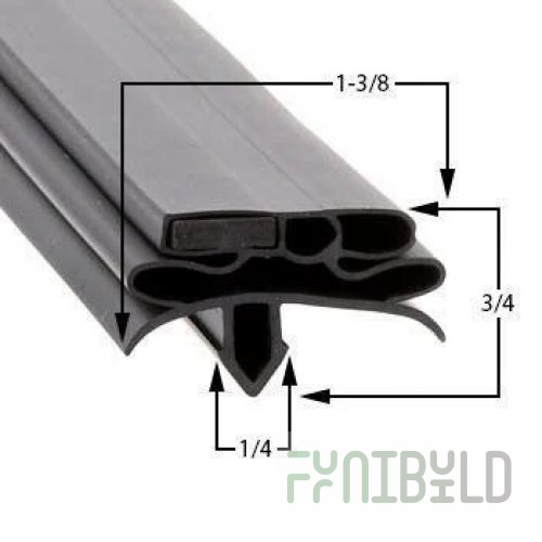 TRUE 959287 Gasket Door 5 Inch Rubber Tbb to Tdd for Refrigeration Aftermarket Replacement