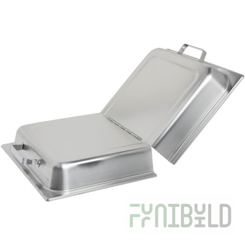 Crown Steam 2PHC-40 Two Piece Hinged Cover Stainless Steel for 40 Gallon Kettle