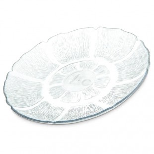 JB Prince RB139 7-1/2 Inch Bark Lined Plate Bio-degradable Mango Wood