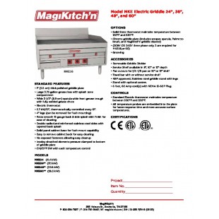 Magikitchn B6780701@2 Power Cord for MKE Griddles Electric Parts and Accessories