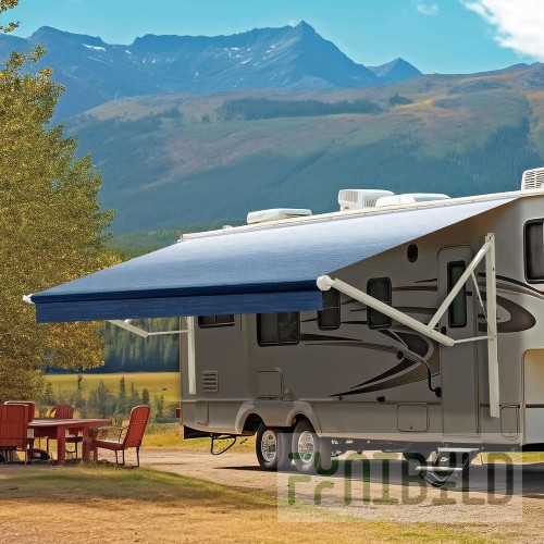 Trailer with awning based on MZSA 817700.002 (2493x1510x2104 in, oven