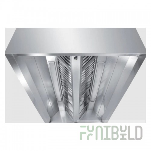 Island supply and exhaust hood ZPVO-1400/1400-N-TEH