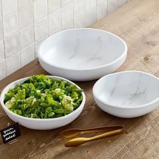 American Metalcraft CBL50SH 50 Oz Bowl Round Break-Resistant Melamine White