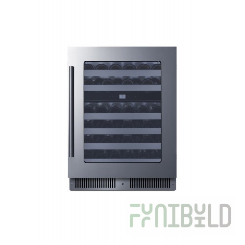 Summit CL244WC2PNR Undercounter Dual Zone Wine Cellar Built-in Or Freestanding