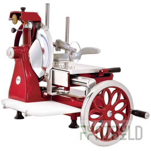 Omcan 26074 34 Inch Manual Food Slicer with 14 Inch Carbon Steel Blade