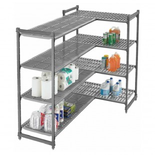 Cambro ECC10580 Connectors Brushed Graphite Modular Shelving - 10 Sets