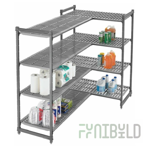 Cambro ECC10580 Connectors Brushed Graphite Modular Shelving - 10 Sets