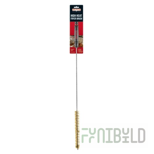 Chef Master 90054 30 Inch Long Fryer Brush Brass Bristles High Heat Use