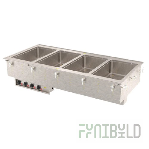 Vollrath 3640760HD 54 Inch Hot Food Well Unit Drop-In Electric with Drain