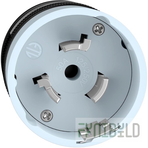 Henny Penny 16557@PF 50 Amp Twist-Lock Receptacle with Corrosion Resistance