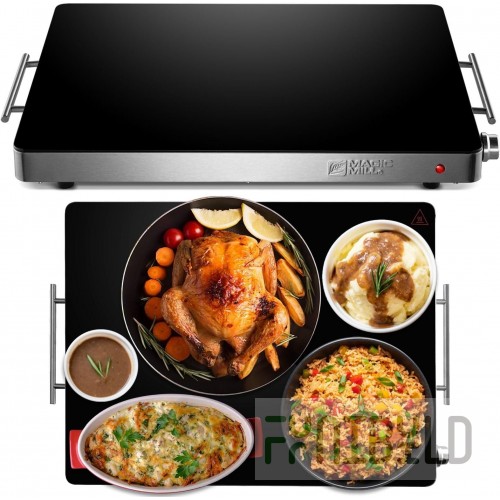 GSW USA ST-WP2024 20 Inch Stainless Steel Electric Warmer Plate with Uniform Heating