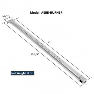 GSW USA AEBR-BURNER 20000 BTU gas Burner Straight Tube Burner Stainless Steel