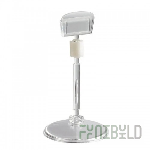 Price tag holder on a round stand art. Base-Clip 0, pack of 10 pcs.