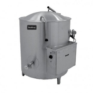 AccuTemp ALLEC-80 44 Inch Electric Stationary Kettle stainless steel 80 gallon with actuator-assisted cover