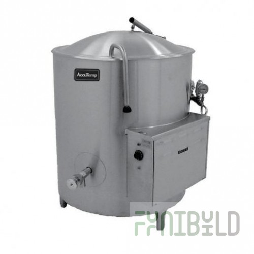 AccuTemp ALLEC-80 44 Inch Electric Stationary Kettle stainless steel 80 gallon with actuator-assisted cover