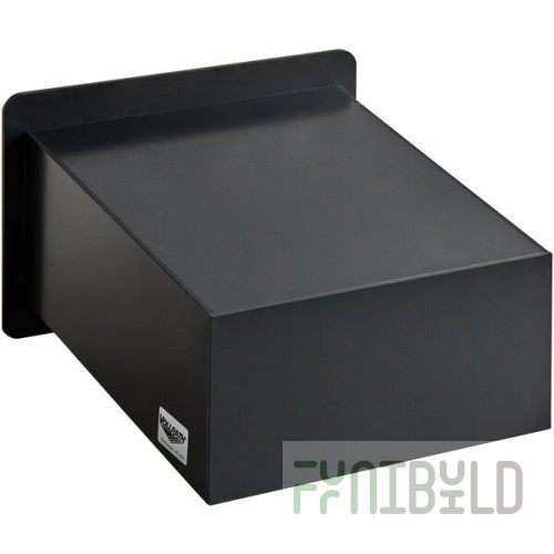 Vollrath MB-1 Black 2-Compartment Flush-Mount Bag Dispenser