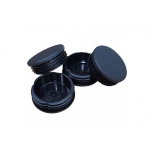 1880 Hospitality FPLASCAP Post Cap Fills 1 Inch Black Polymer - 4 Packs