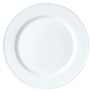 Steelite WLTRW6651 13 Inch Round Charger Plate Plain White Polypropylene