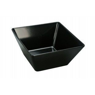 Yanco RM-412BK 8 Quart Square Bowl Black Melamine Dishwasher Safe