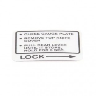 Alfa H-239 Instruction Label For 2000 Series Slicers Hobart 00-437239