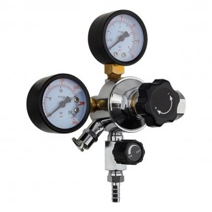 Optional 5 lb Dual Gauge CO2 Kit Parts With Aluminum Cylinder and Regulator, Micro Matic TK