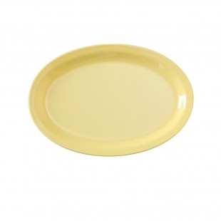 Yanco NS-516Y 15-1/2 Inch Oval Platter Dishwasher Safe Melamine Yellow