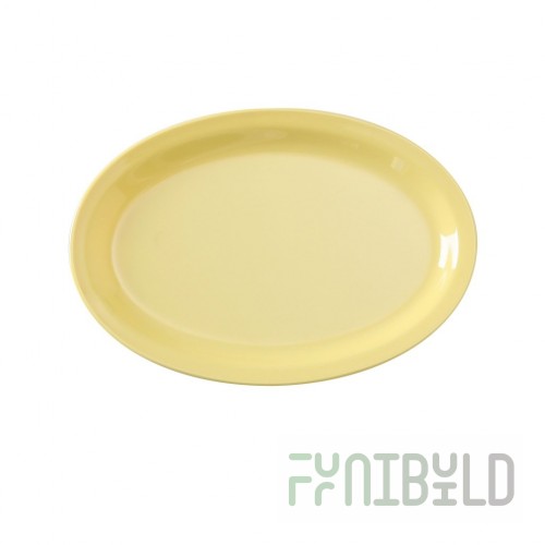 Yanco NS-516Y 15-1/2 Inch Oval Platter Dishwasher Safe Melamine Yellow