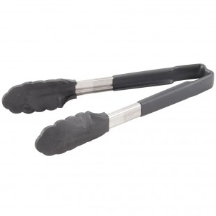 Vollrath 4780922 9-1/2 Inch Utility Tongs One-piece Heavy Gauge Stainless with Nylon Ends