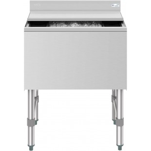 Optional 24 Inch Stainless Steel Underbar Ice Bin Partial Cover, Krowne SC24H