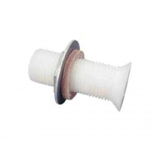 Micro Matic DDA 1/2 Inch MPT Drain Nipple Assembly with Lock Nut Plastic