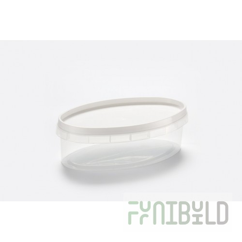 Jar boat 330ml, D=150x89mm, with seal, h=48mm