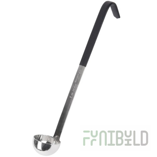Vollrath 4980120 1 Oz Ladle Heavy Duty One-piece with Antimicrobial Stainless Steel