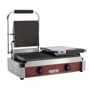 Hubert 29Y-023 Kratos® Commercial Double Panini Grill Grooved Plates 18.7
