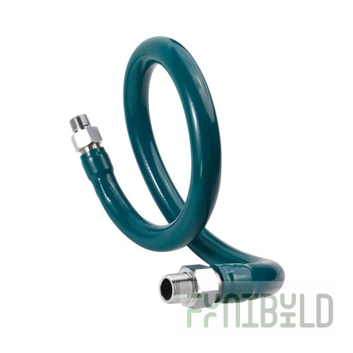 Krowne M7548 3/4 Inch Gas Connector Hose 48 Inch Length with Antimicrobial PVC 225000 BTU/hr