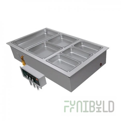 Hatco HWBI-4_208/60/1 57 Inch Drop-In Electric Hot Food Well with Insulation