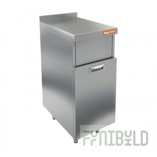 Waste container Hicold BAR NBMMB-4/7BV (400x700x850 in, with side)