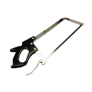 Omcan 11437 25 Inch Stainless Steel Meat Bone Handsaw with Molded Plastic Handle