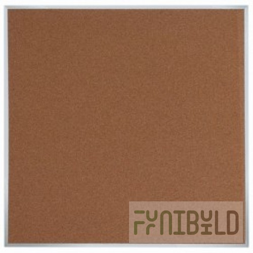 Aarco DB4848 48 Inch Message Center Board with Natural Pebble Grain Cork