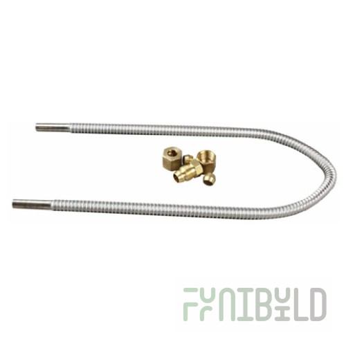 Hobart T4-KIT-30 1/4 Inch by 30 Inch gas Flex Tube Kit stainless steel with Compression Fittings