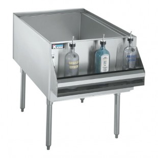 Krowne KRPT-2436-10 24 Inch Underbar Ice Bin Pass-thru 10 Circuit Cold Plate
