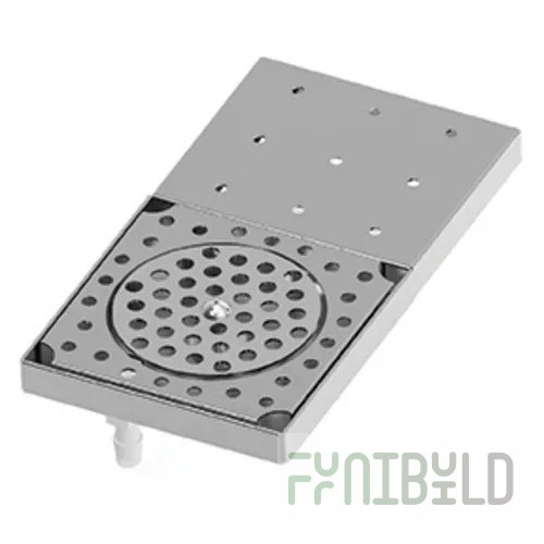 Eagle UBGR 6 Inch Glass Rinser with Heavy Gauge Stainless Steel Pan
