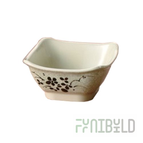 Yanco HO-5450 10 Oz Square Honda Bowl Melamine Dishwasher Safe 4 Dozen Cases