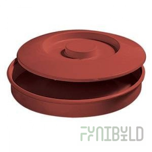 Thunder Group NS608R 8-1/4 Inch Tortilla Server with Lid Melamine Red