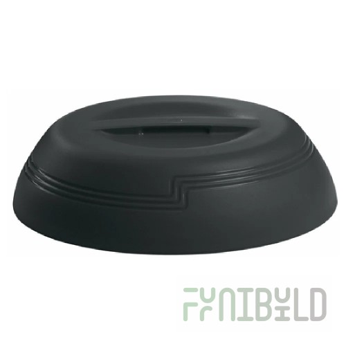 Cambro MDSLD9110 Shoreline Collection Black 10 1/4