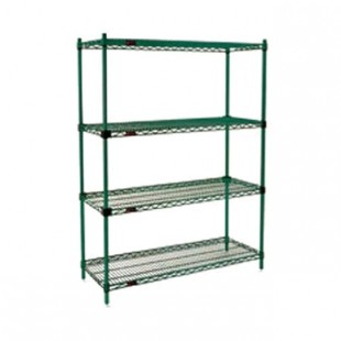 Eagle 2460VG63 60 Inch 4-tier Wire Shelving Unit with Epoxy Coating