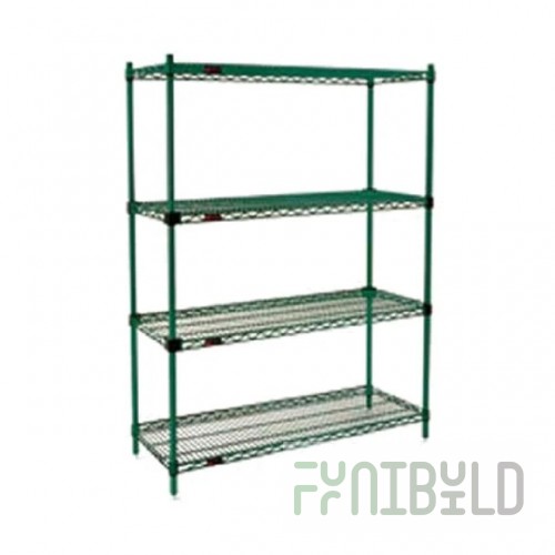 Eagle 2460VG63 60 Inch 4-tier Wire Shelving Unit with Epoxy Coating