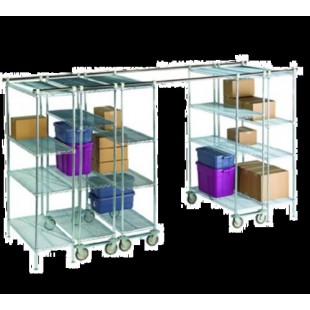FCSC 1880 Hospitality Shelf Caps 4 Packs Chromate Finish NSF