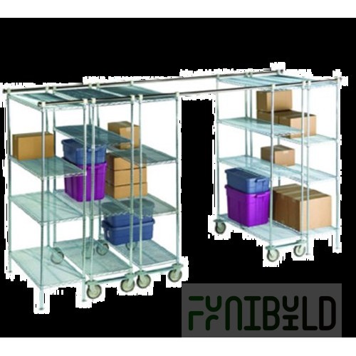 FCSC 1880 Hospitality Shelf Caps 4 Packs Chromate Finish NSF